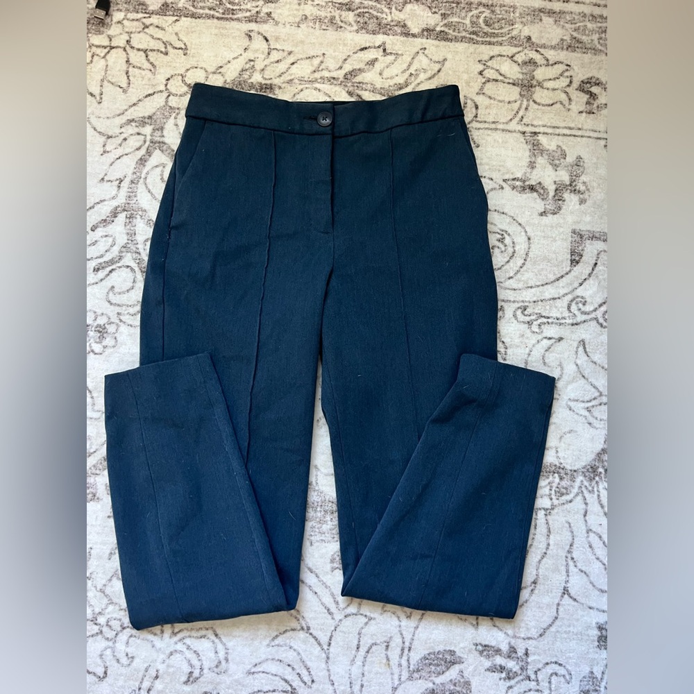 Express Stretch Ankle Pants in Blue